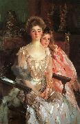 John Singer Sargent Mrs Fiske Warren her Daughter Rachel oil on canvas